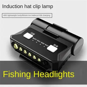 USB Перезаряжаемый светодиодный налобный фонарь режимы мини портативный датчик движения тела головной фонарь кемпинг Рыбалка лампа наружного света  5