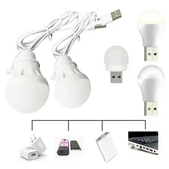 Портативная светодиодная лампа USB Светодиодная лампа 5V 3W Книжные Фонари Энергосберегающая Аварийная Лампа Наружный Фонарь для кемпинга Лампа для чтения в помещении  5