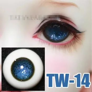 Кукольные Глаза Bjd Голубые Многослойные Стеклянные Глазные Яблоки 1/6 1/4 SD.14mm 16mm 18mm Бесплатная Коробка Аксессуары Для Кукол GA54  5