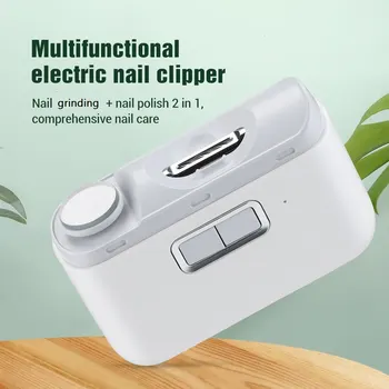 Интеллектуальная Автоматическая Электрическая Машинка для стрижки ногтей, Многофункциональная Шлифовальная машина для ногтей, Полировка ногтей, USB-зарядка  5