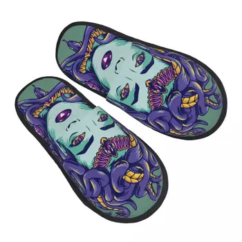Мужские женские плюшевые домашние тапочки Medusa Jellyfish Теплая Мягкая обувь Домашняя обувь Осень Зима 2023  5