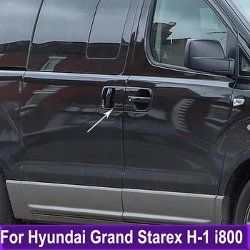Автомобильные Аксессуары Для Hyundai Grand Starex H-1 i800 2018 2019 2020 Дверная Ручка Крышка чаши Отделка Наклейка Украшение  4