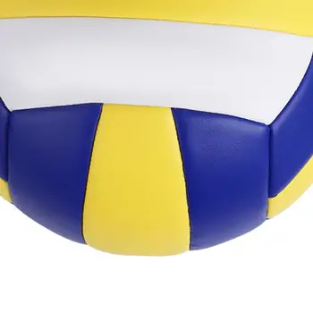 Стандартный Крытый Волейбольный Мяч на Открытом Воздухе для Детей Подросткового возраста Синий Желтый  5