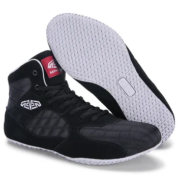 Борцовская обувь для мужчин, удобные мужские боксерские тренировочные кроссовки, профессиональная борцовская обувь для черных мужчин на открытом воздухе  4
