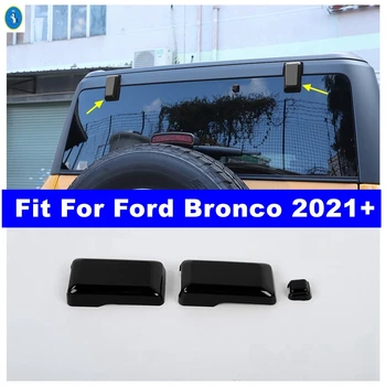 Задняя дверь багажника Задняя дверь заднего окна Декоративная петля Рамка Отделка крышки Подходит для Ford Bronco 2021 2022 Черный Внешние Аксессуары  5