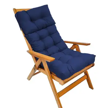 Подушка для стула Водонепроницаемые накладки для сидений стульев с высокой спинкой, накладки для сидений шезлонгов для террас, подушки для шезлонгов в гамаке на берегу моря  5