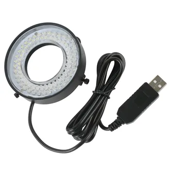 USB 72/144 RGB LED Кольцевой Светильник Регулируемый Осветитель Промышленная Лампа Монокуляр Тринокулярный Стерео Видео Микроскоп Объектив Камеры  10