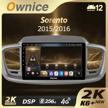 Ownice K6 + 2K для Kia Sorento 3 2014-2017 Автомобильный Радиоприемник Мультимедийный Видеоплеер Навигация Стерео GPS Android 12 No 2din 2 Din DVD  10