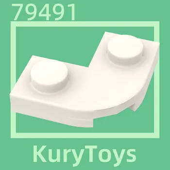 Kury Toys DIY MOC для 79491 10шт строительных блоков для плиты, круглый угол 2 x 2 с вырезом 1 x 1  10