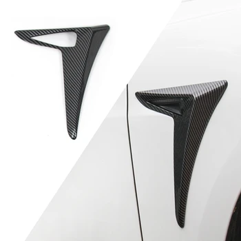 Накладка на крыло боковой камеры из углеродного волокна для модифицированной внешней защиты Tesla MODEL 3  4