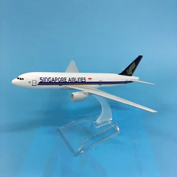Модель самолета Singapore Airlines Boeing 777, самолет 16 см, металлический сплав, модель самолета 1: 400, игрушка для детей  5