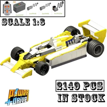 Классическая модель RS10 в масштабе 1:8 Модель Гоночного Автомобиля Формулы-1 Buiding Creators Block Bricks Развивающие Игрушки для Детей, Подарки на День рождения  0