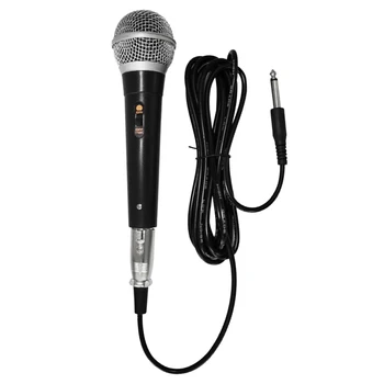 Караоке-Микрофон Ручной Профессиональный Проводной Динамический Микрофон Clear Voice Mic для Исполнения Вокальной Музыки в Караоке  5