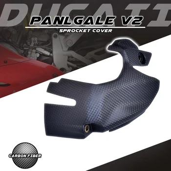 Для Ducati Panigale V2 100% Натуральное углеродное волокно Крышка звездочки Обтекатель Капот Аксессуары для мотоциклов  5