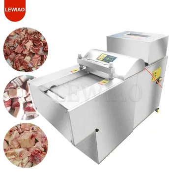 Полностью автоматическая машина для нарезки куриного мяса для продажи Промышленного оборудования для нарезки замороженного мяса кубиками  5