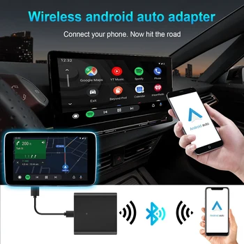 Беспроводной автомобильный адаптер Android Auto Black Box для OEM-фабрики, проводная модель автомобиля Android Auto, быстрое подключение, поддержка 