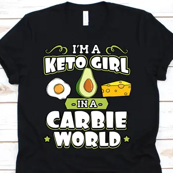 Футболка Keto Girl, Гуакамоле, углеводы, любитель авокадо, Веганская кетогенная диета  4