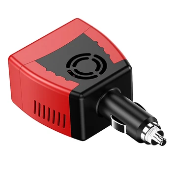 Инвертор мощностью 150 Вт с USB-портами для зарядки 2.1A, преобразователь мощности для автомобиля  5