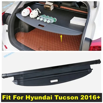 Выдвижная Полка Багажника, Шторка, Защитная Накладка Для Грузового Отсека, Подходит Для Hyundai Tucson 2016-2020, Черные Аксессуары Для Интерьера  5