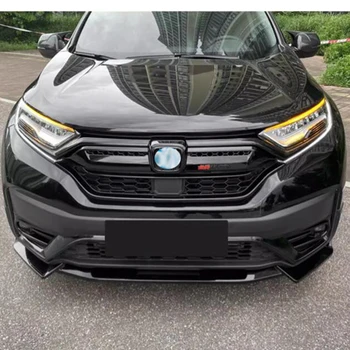 Для Honda CRV 2021 Года Выпуска ABS Диффузор Переднего Бампера Для Губ, Сплиттер, Противоударный Глянцевый Черный Обвес, Аксессуары  5