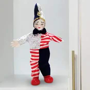 Фарфоровая Кукла-Клоун Забавная Кукла-Шут для Вечерних Сувениров в стиле Арт-Ремесел  5