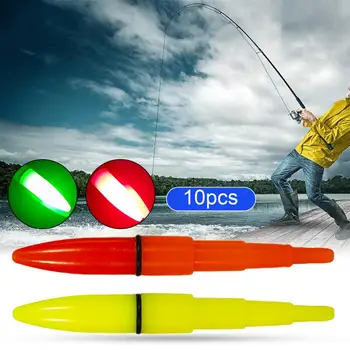 10шт Легкая Палочка ABS Float Glow Stick С Батарейным Питанием Прочный Практичный Плавающий Задний Фонарь для Ночной Рыбалки  5