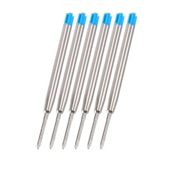 6 шариковых ручек для заправки 10-сантиметровых синих больших шариковых ручек для заправки  5
