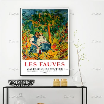 1962 Винтажный Французский Выставочный Плакат Для Работ Les Fauves Home Decor, Принты, Настенное Искусство, Холст, Украшение Гостиной, Подарок  1