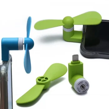 Samsung Huawei Gadget Fans Тестер Micro USB Креативный Портативный Мобильный Телефон USB / Android/USB/Type C Мини-Вентилятор Для iPhone  4
