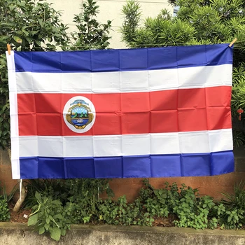 Флаг Z-ONE Флаг КОСТА-РИКИ 90x150 см высококачественный полиэстер подвесные флаги Коста-Рики для внутреннего и наружного украшения дома  3