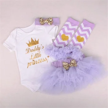 Одежда для куклы Реборн для новорожденных ростом 20-23 дюйма, подходящая одежда, белый комбинезон, светло-фиолетовое платье, комплект из четырех предметов.  5