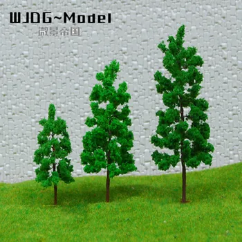10 шт Высота самодельной модели дерева составляет около 6 см/8 см/10 см Миниатюры ручной работы из материалов для изготовления миниатюрного пейзажа  5