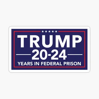 Трамп 20-24 года в Федеральной тюрьме, 5ШТ наклеек с мультяшным принтом, Домашнее окно, Художественная стена, Аниме-украшения, Декор комнаты  4
