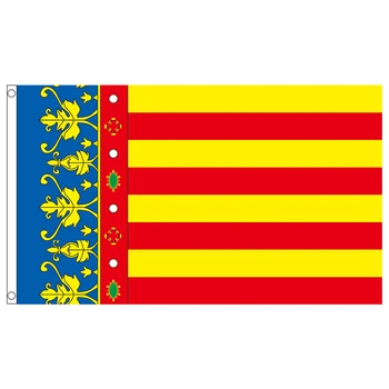 бесплатная доставка Флаг Валенсии 150x90 см, пользовательский флаг, баннер всех размеров, национальные флаги  0