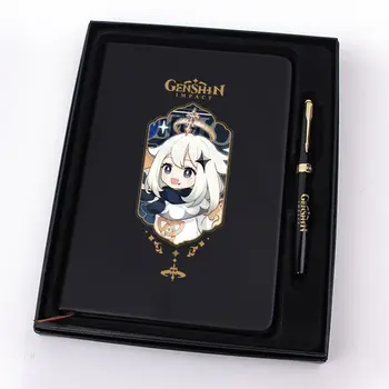 Креативные канцелярские принадлежности Genshin Impact notebook подарочная коробка Черный простой ежедневник Поддержка кастомизации journal notebook dairy  5