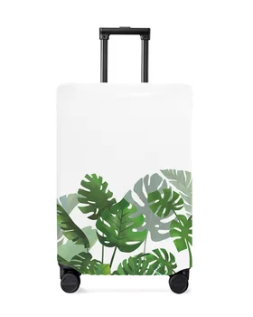 Чехол для багажа с тропическими растениями Монстера, Эластичный чехол для чемодана, чехол для пыли для багажа, чехол для дорожного чемодана 18-32 дюймов  5