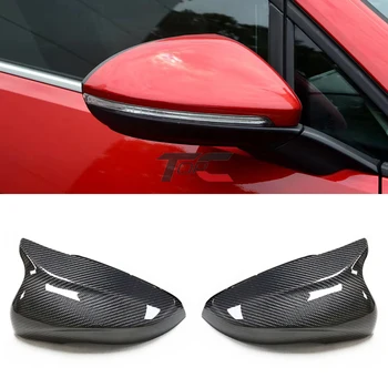 Крышка бокового зеркала для VW Golf 6 MK6 GTI 2009-2014 Крышка корпуса зеркала заднего вида из настоящего углеродного волокна  5