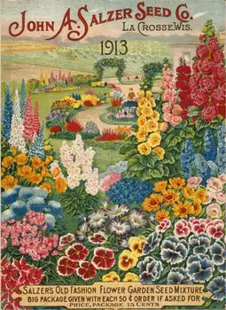 Винтажный Цветочный сад 1913 года, Металлическая жестяная вывеска 8x12 дюймов, Ретро Домашняя кухня, Декор для наружного сада, Оловянный металлический плакат  4
