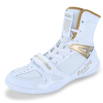 Новая борцовская обувь, Мужские и женские борцовские кроссовки, удобная спортивная обувь, роскошные боксерские кроссовки  5