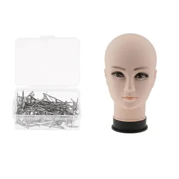 Т-образные штифты и подставка для модели манекена с лысой головой для крепления швейных удлинителей  0