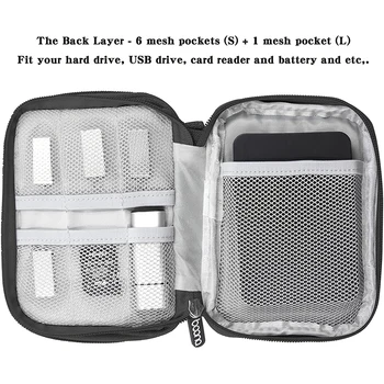 Сумка для хранения жесткого диска, переносная сумка для жесткого диска, Многофункциональная сумка для хранения, Прочная и стильная сумка для хранения большой емкости  5