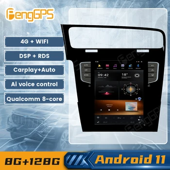 Android 11 DVD-Плеер Для VW Golf 7 2013-2016 Автомобильный Радиоприемник Мультимедийное Головное Устройство Autostereo Bluetooth WIFI GPS Навигация Сенсорный Экран  5