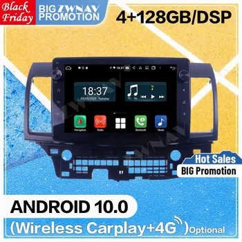 2 Din 128G Carplay Android экран для Mitsubishi Lancer 2007 2008 2009 2010 2011 2012 2013 2014 2015 Аудио Радио стерео GPS блок  3